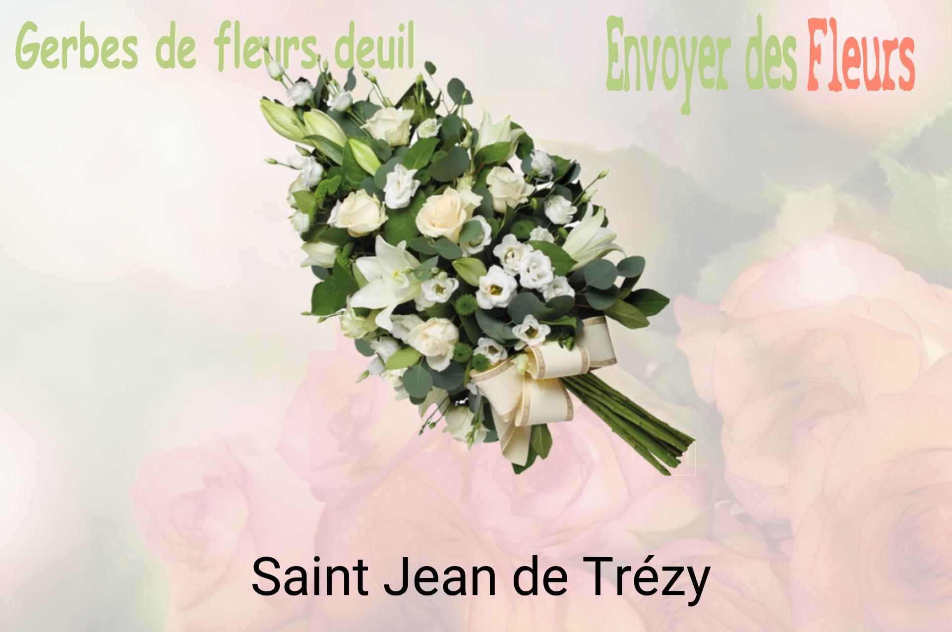 Gerbe de fleurs de deuil livrée à Saint-Jean-de-Trézy